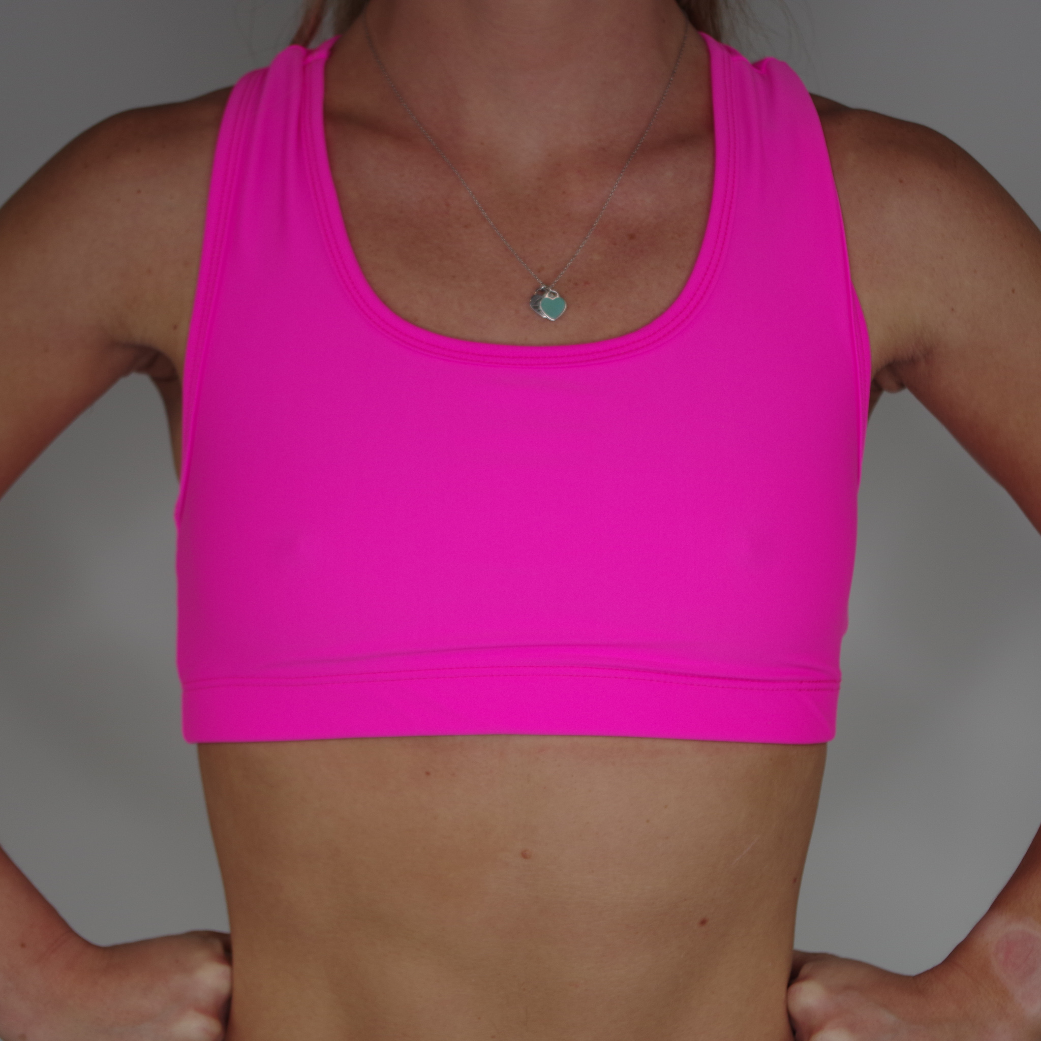 New Hot Pink Sports Bra – Elevate Athletic Wear