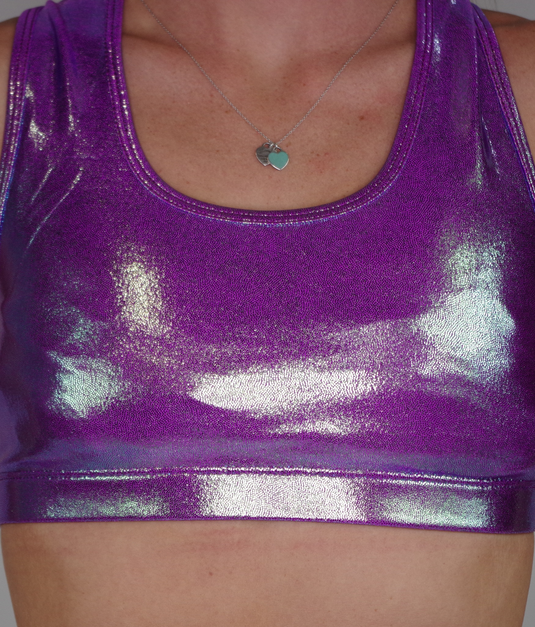 Iridescent Purple Sports Bra – Elevate Athletic Wear